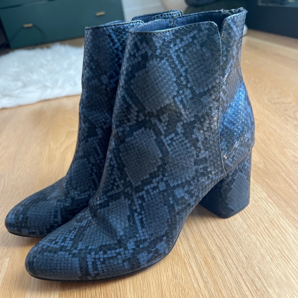 Snake Skin Booties